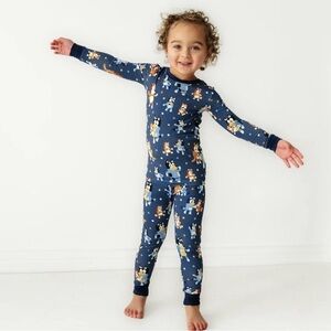 NWT Little Sleepies Bluey Dance Mode Bamboo Long Sleeve Pajama Set